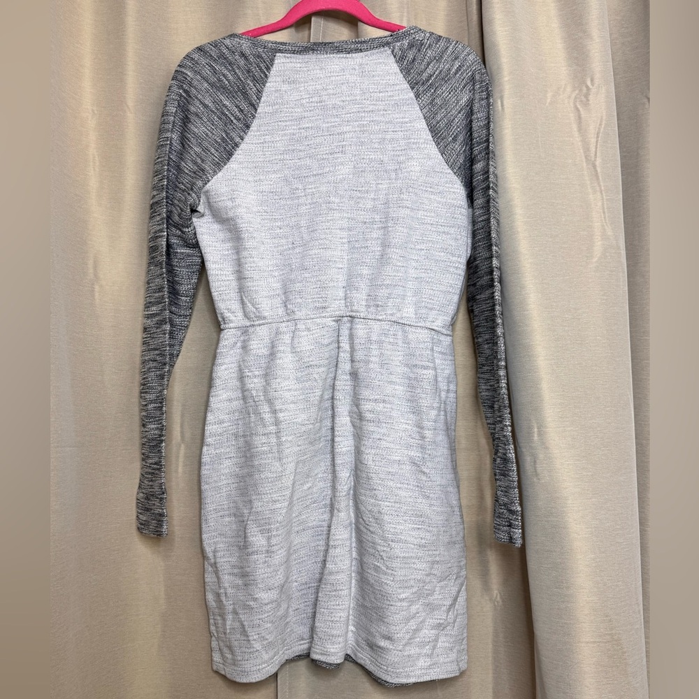 Anthropologie Saturday/Sunday Gael Heathered Gray Long Sleeve Sweater Dress - Picture 5 of 5